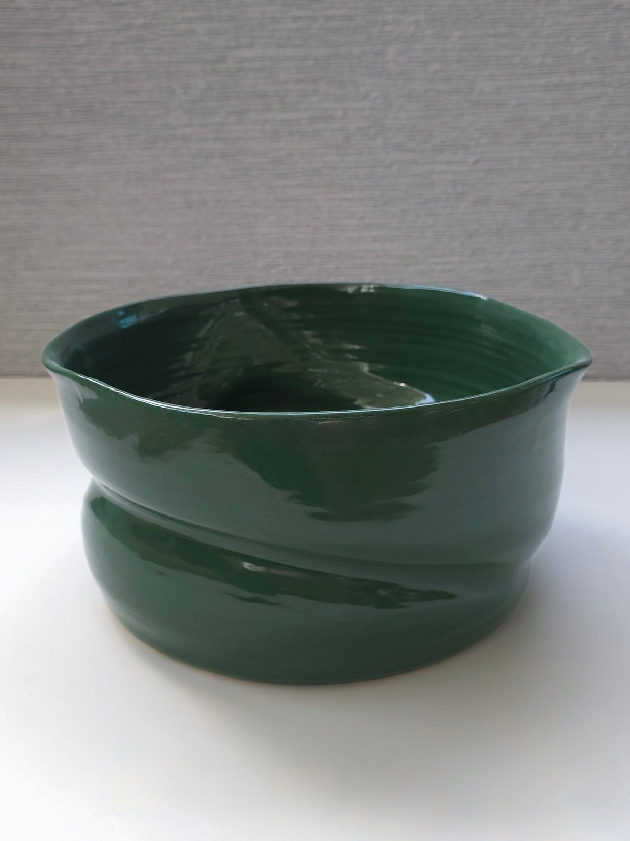 green deep serving bowl