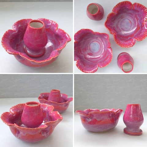 hibiscus matcha set