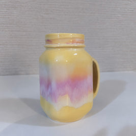 ceramic mason jar mug
